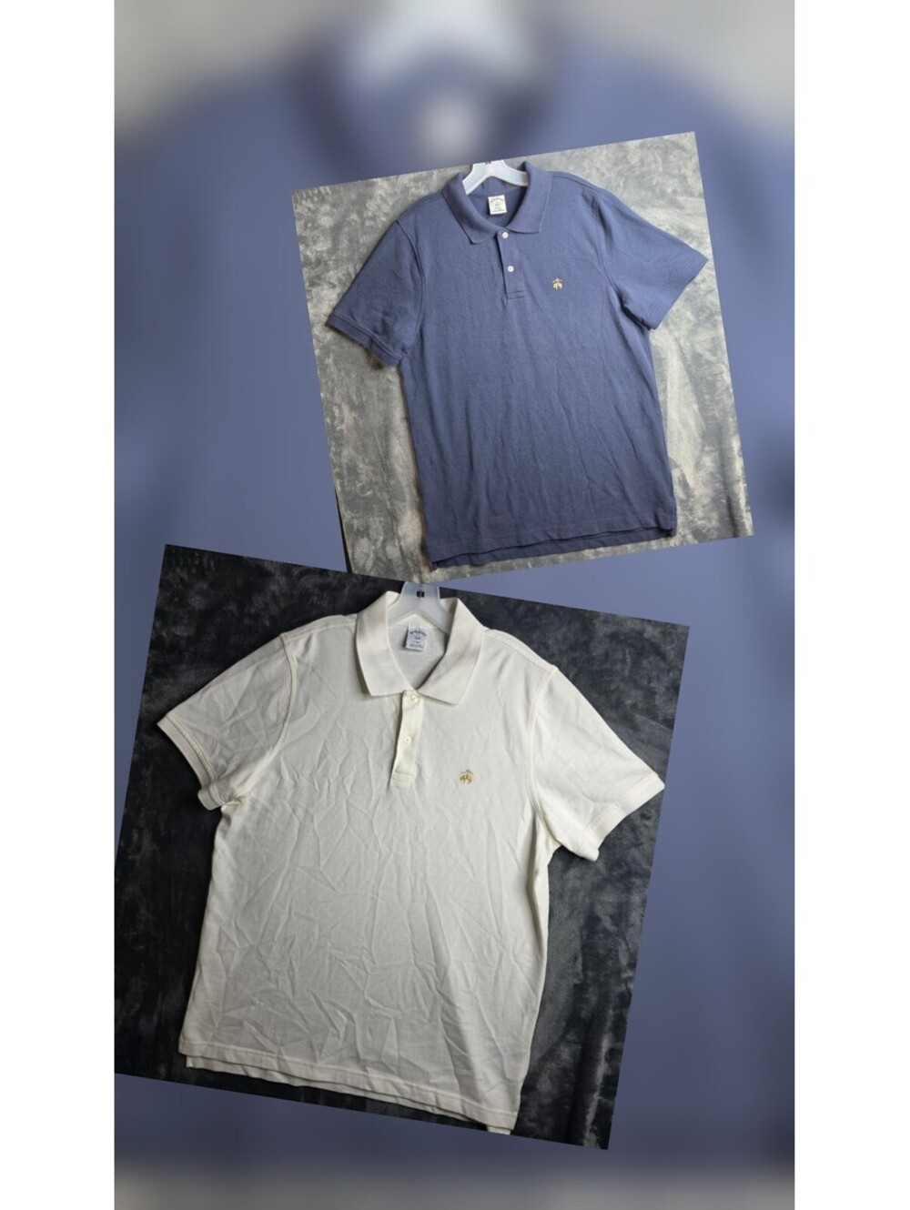 Brooks Brothers Slim Fit Cotton Men's Polo Sz XL Set of 2.